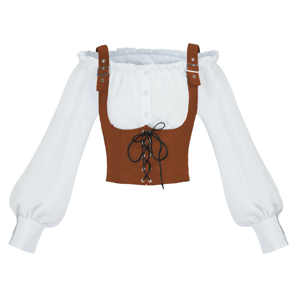 Blouses - Bluzka damska w stylu retro western,