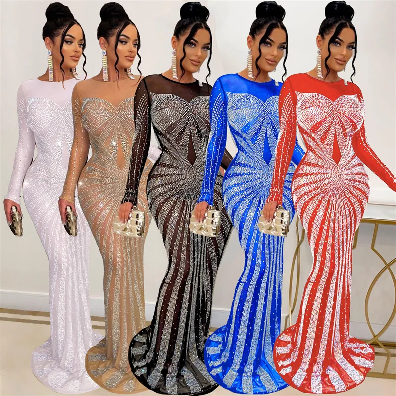 Seksowne, błyszczące, kryształ – Sparkly Rhinestone Club Party Dress recenzja i cena