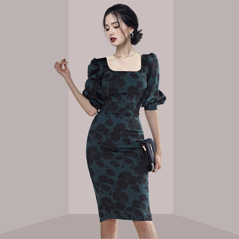 Elegancka, kobieca sukienka mi – French Vintage Floral Midi Dress recenzja i cena