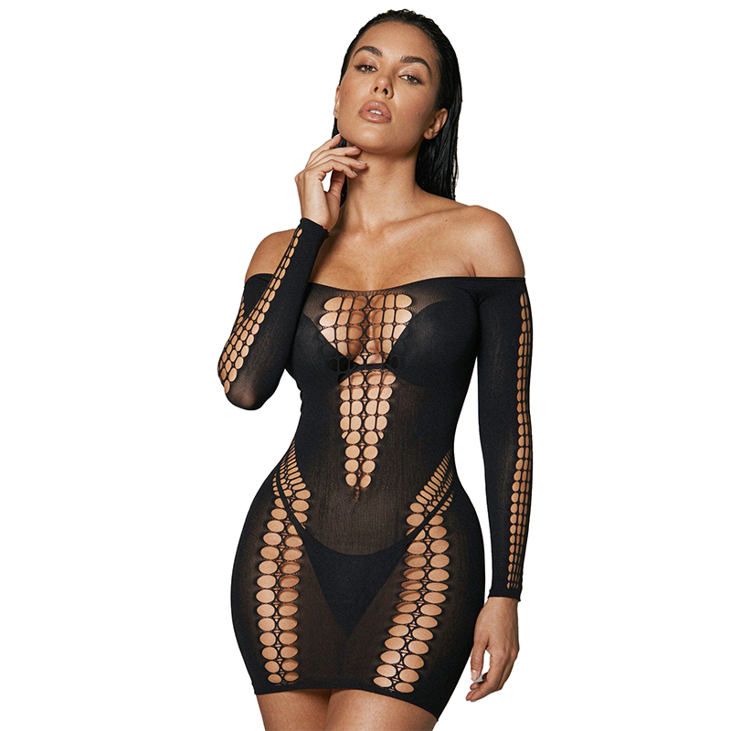 Damska prześwitująca sukienka  – Sexy Mesh Sheer Bodycon Dress recenzja i cena