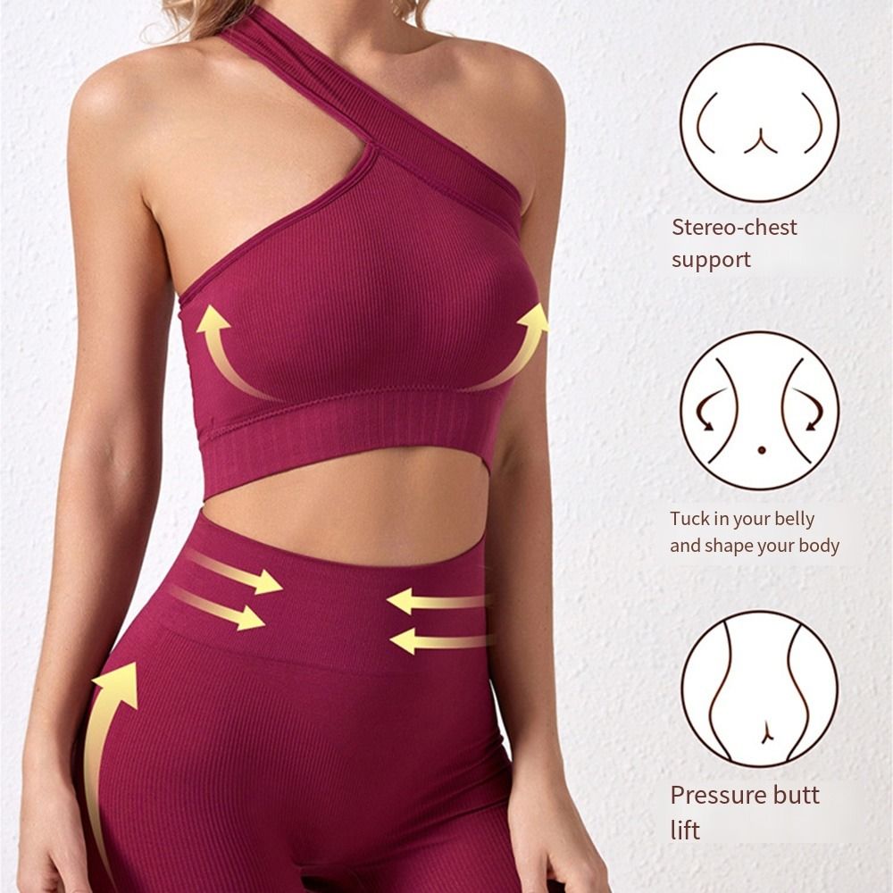 2-częściowy wygodny, bezszwowy – Seamless Ribbed Workout Tank Top recenzja i cena