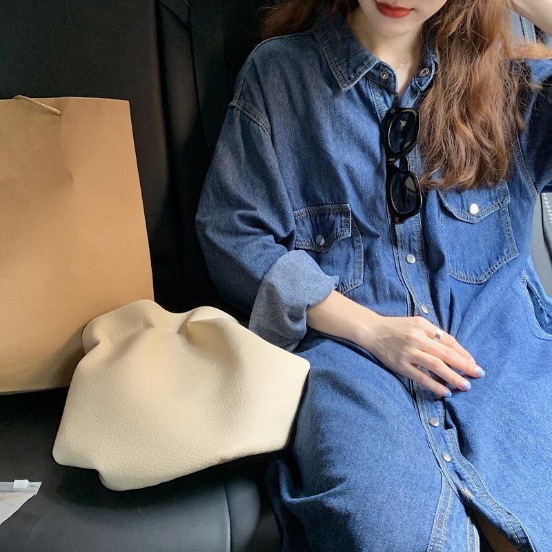 Sukienka damska dżinsowa 2026, – Korean Style A Line Shirt Dress recenzja i cena
