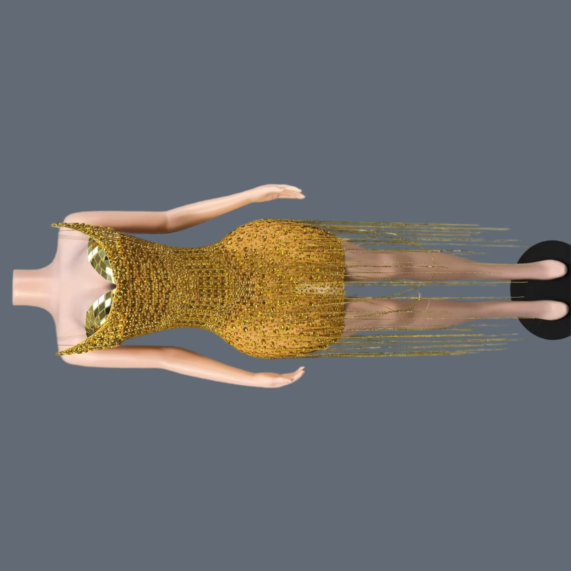 Sukienka koktajlowa na urodzin – Sparkly Rhinestone Club Party Dress recenzja i cena