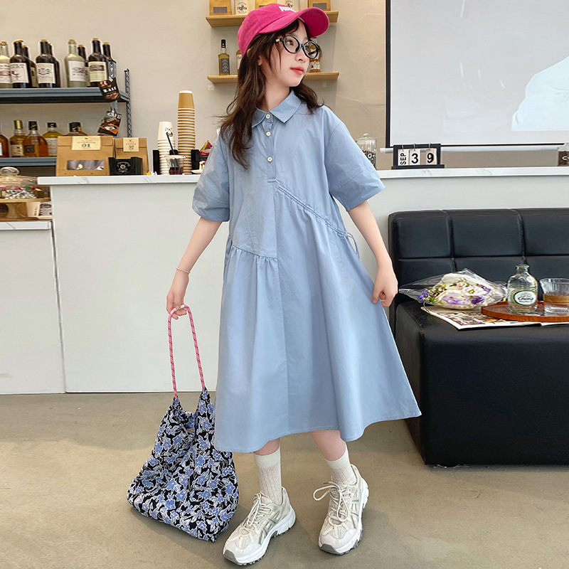 Koreańskie ubrania dla dzieci  – Korean Style A Line Shirt Dress recenzja i cena