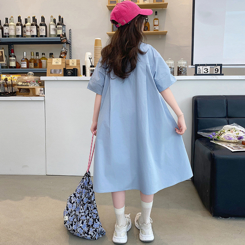 Koreańskie ubrania dla dzieci  – Korean Style A Line Shirt Dress recenzja i cena