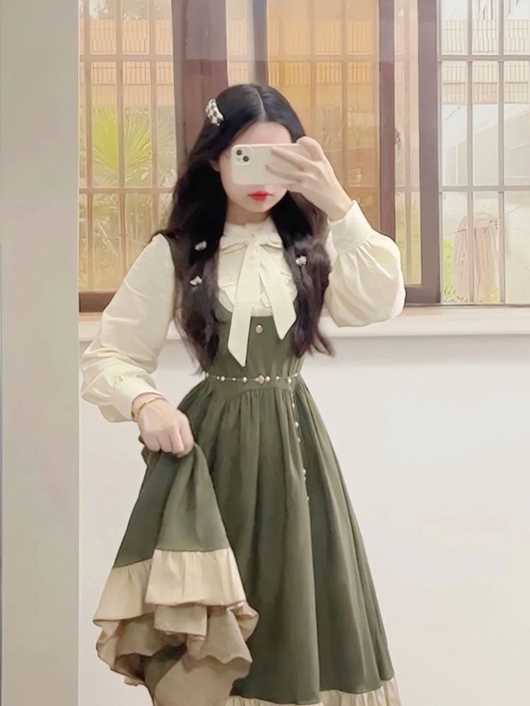 Sukienka na ramiączkach w styl – Korean Style A Line Shirt Dress recenzja i cena